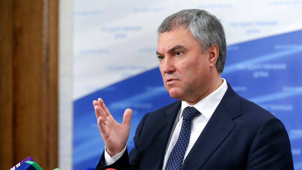ზელენსკიმ უნდა გაიყვანოს ჯარები დონბასიდან-რუსეთის სათათბიროს სპიკერი