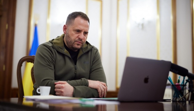 ერმაკი: სარაკეტო დარტყმებით რუსეთი დასავლეთის მხრიდან უკრაინის დახმარებას ვერ შეაჩერებს