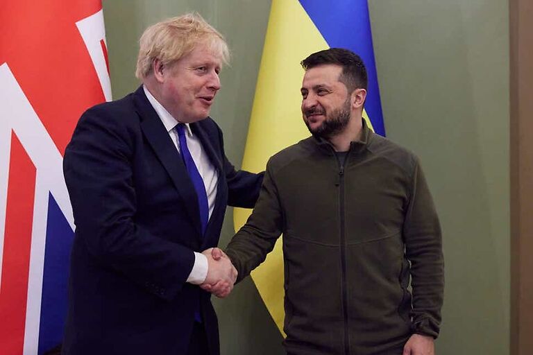ბორის ჯონსონმა ვოლოდიმირ ზელენსკი ბრიტანეთში სახელმწიფო ვიზიტით მიიწვია