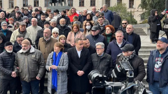 ოპოზიციური პოლიტიკური პარტიების ნაწილი 24 თებერვალს, საქართველოს ევროპული არჩევანის მხარდამჭერ და უკრაინის სოლიდარობის აქციას გამართავს