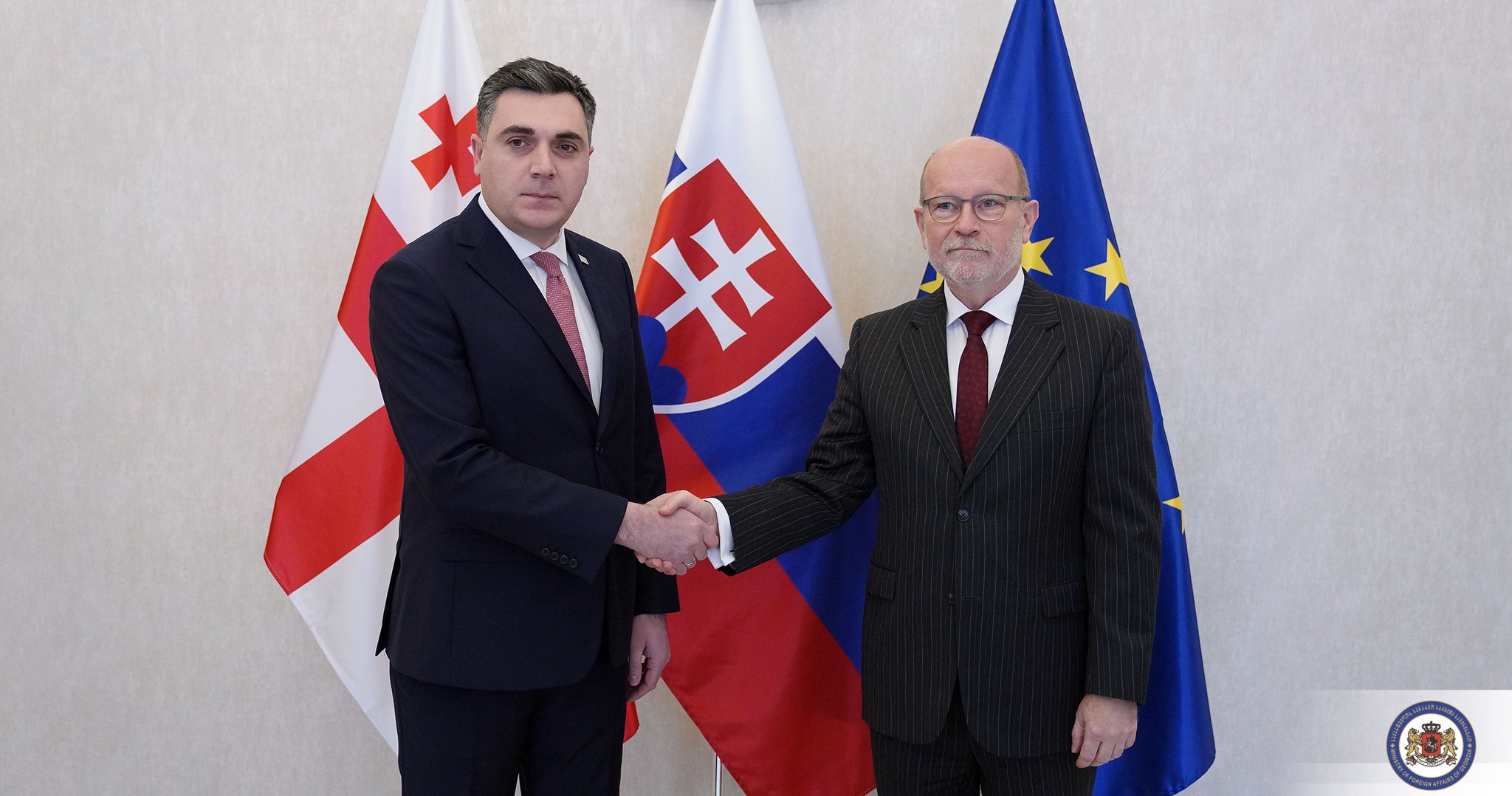 საქართველოს საგარეო საქმეთა მინისტრი სლოვაკეთის საგარეო და ევროპის საქმეთა მინისტრს შეხვდა