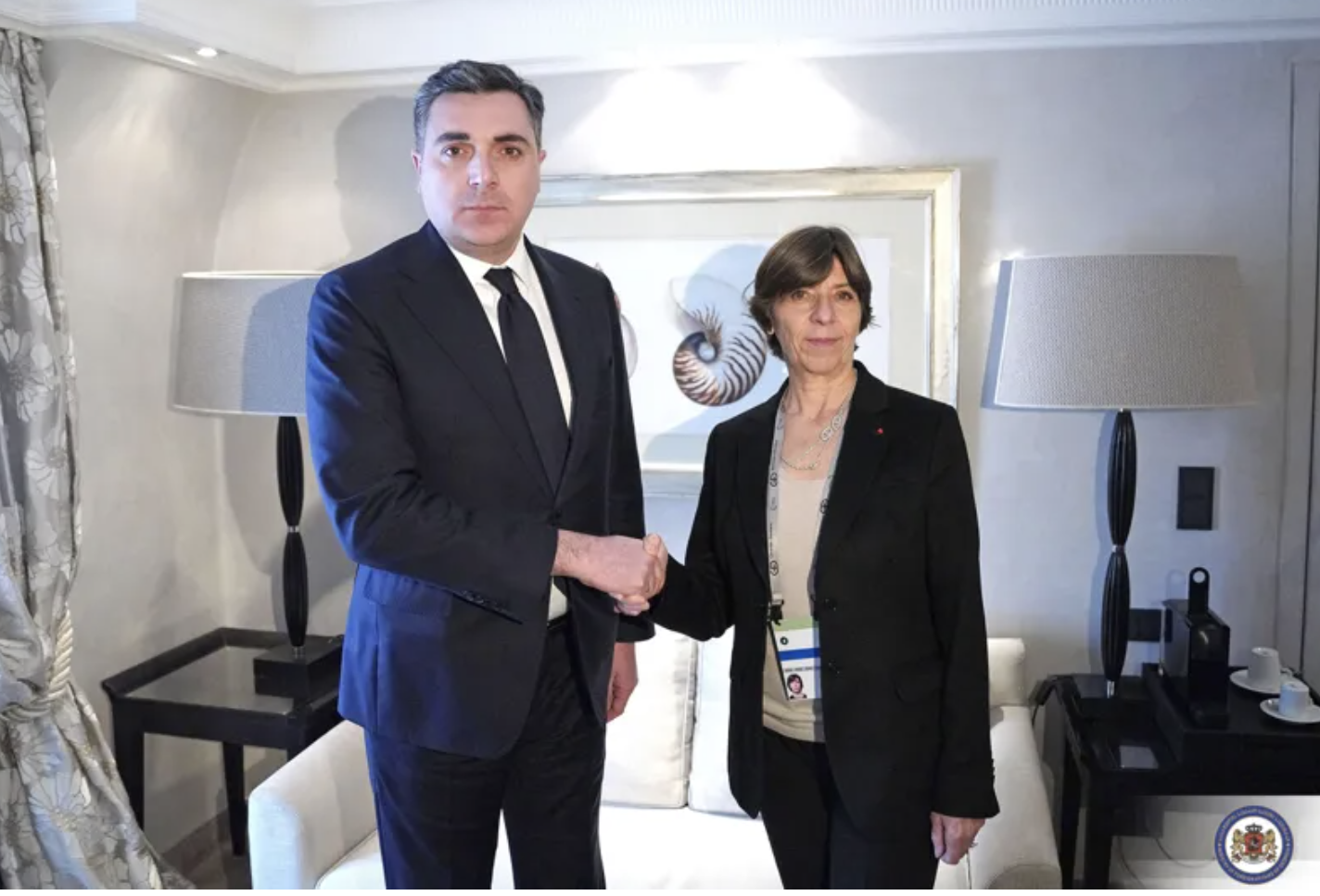 ილია დარჩიაშვილი საფრანგეთის საგარეო საქმეთა მინისტრს შეხვდა