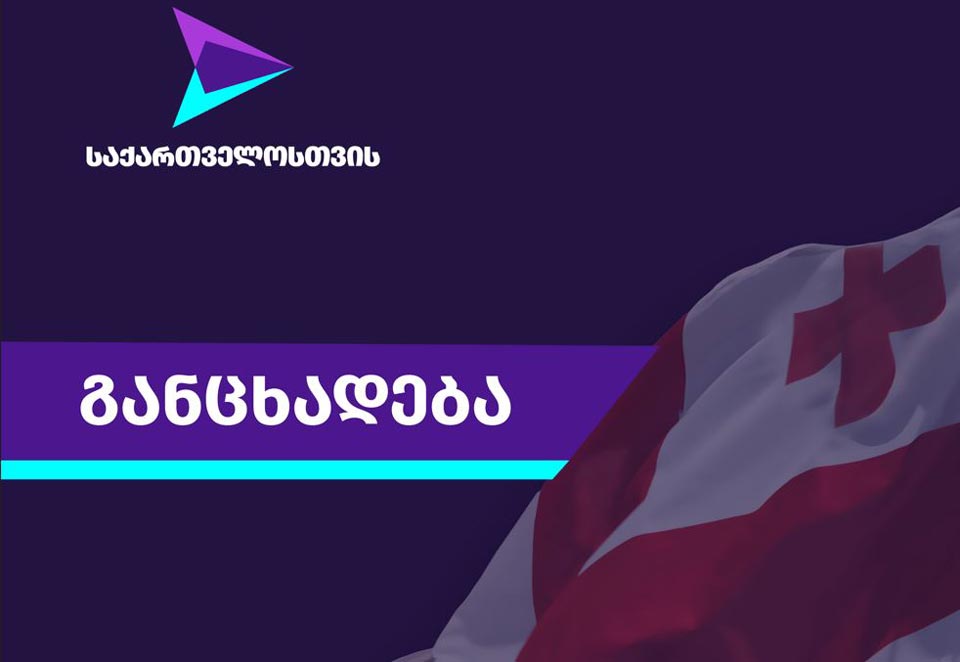 ხელისუფლებასთან ფარულ თანამშრომლობა - პარტიამ „საქართველოსთვის“ საკუთარი რიგებიდან ორი წევრი გარიცხა